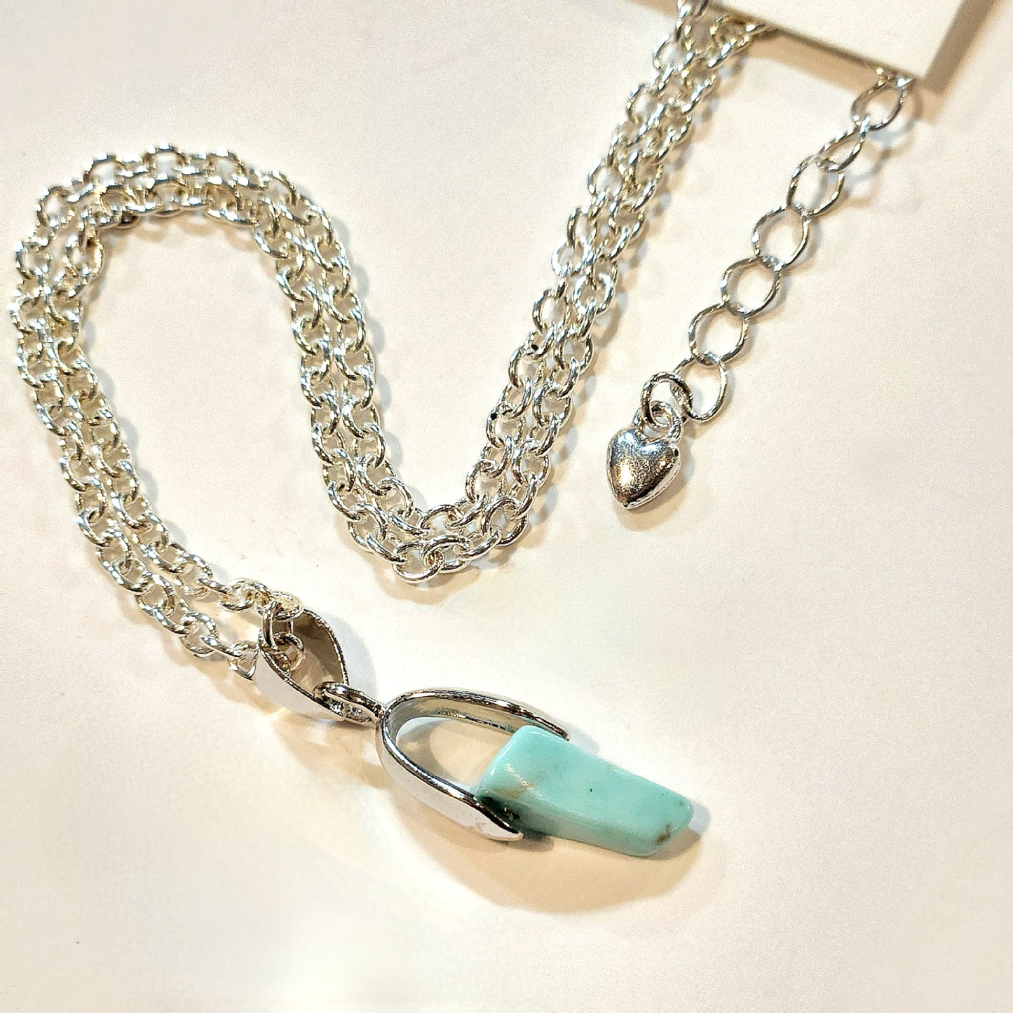 Turquoise Chip Drop on Chain