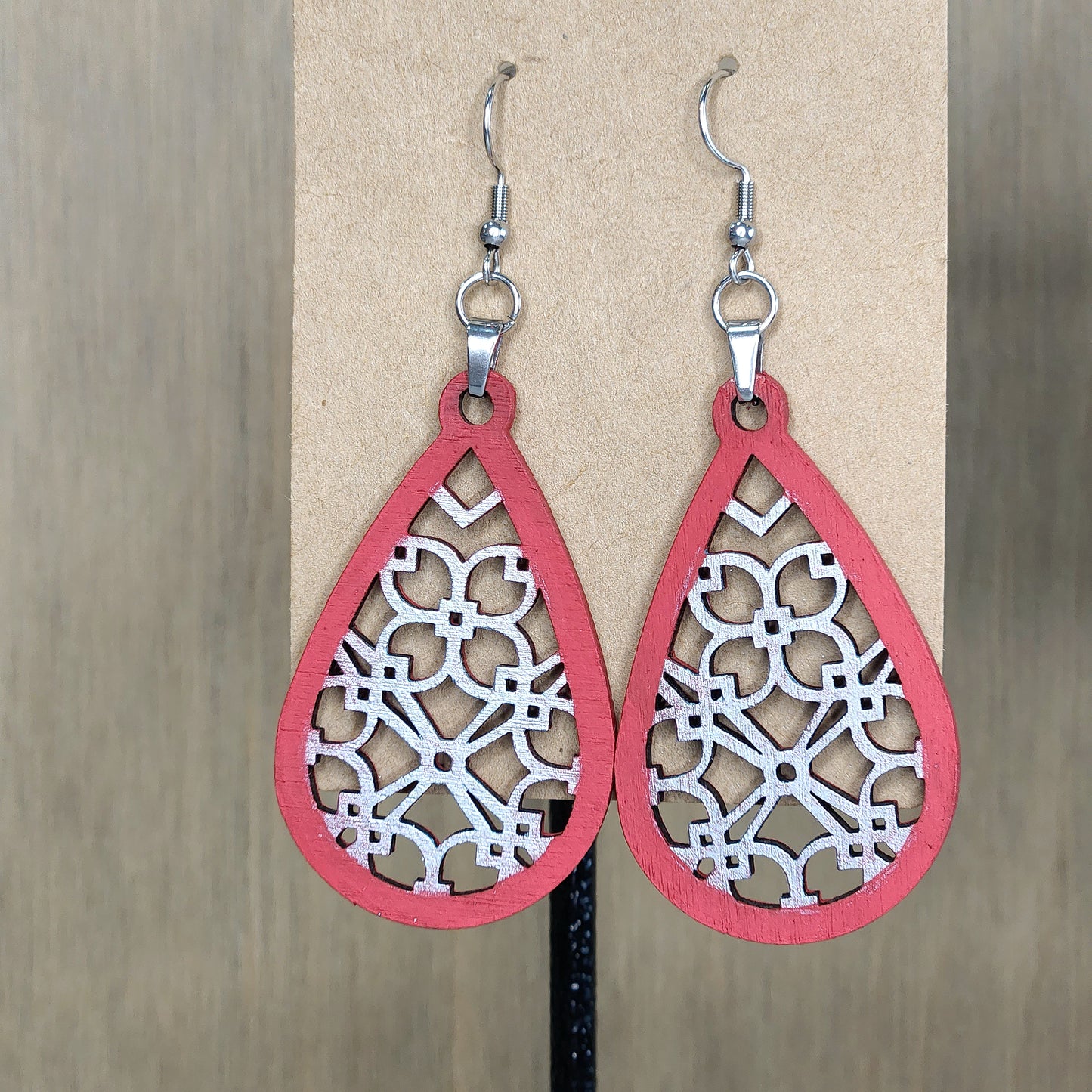 Handcrafted Wooden Earrings - Variety