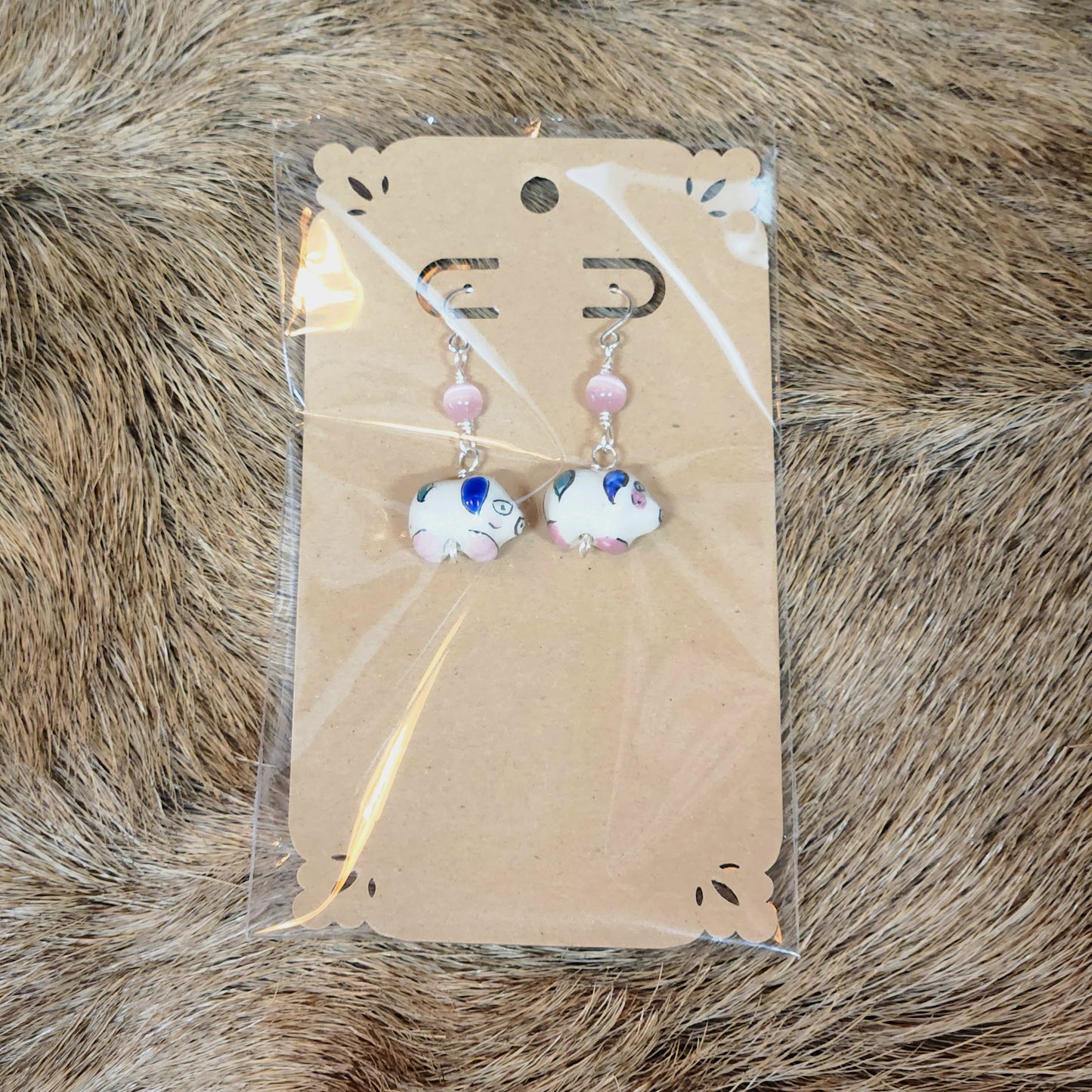 Porcelain Pig Earrings - Variety