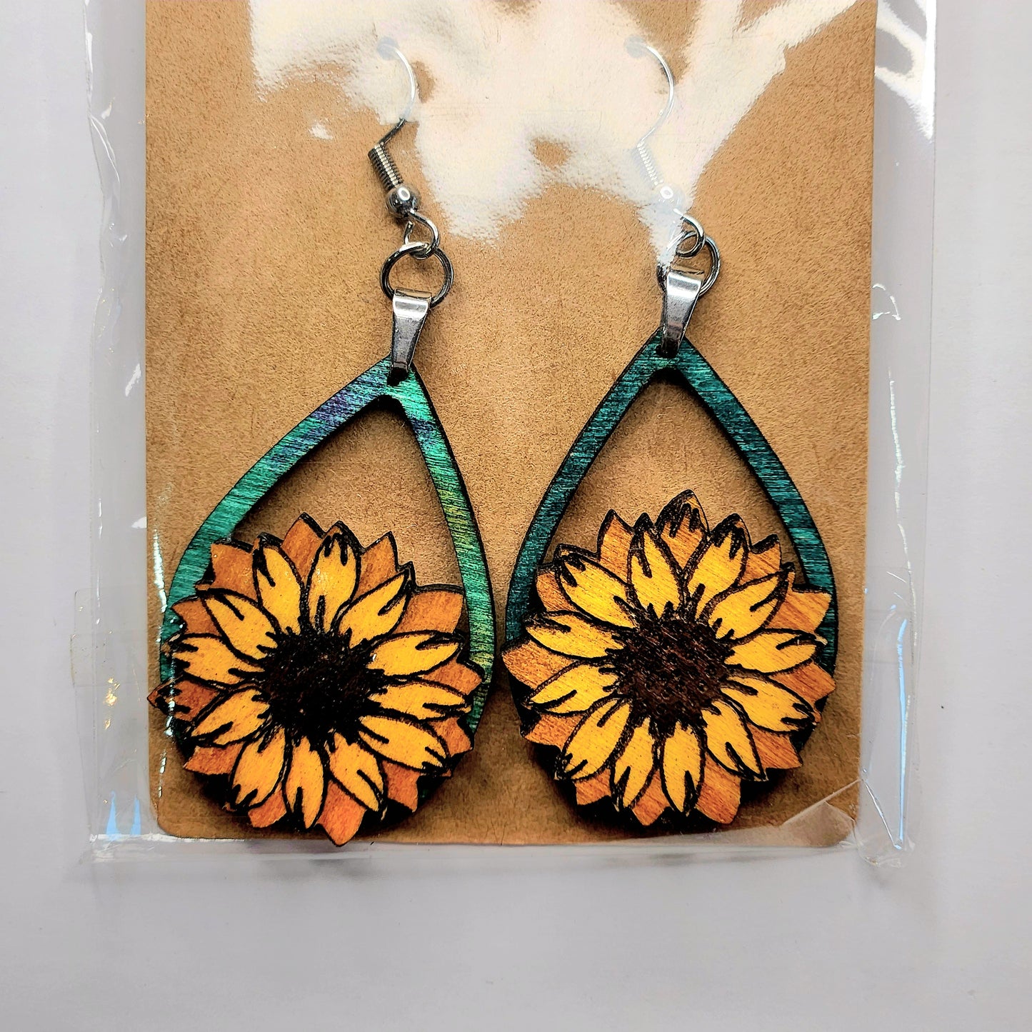 Packaged Handcrafted Wooden Earrings - Variety