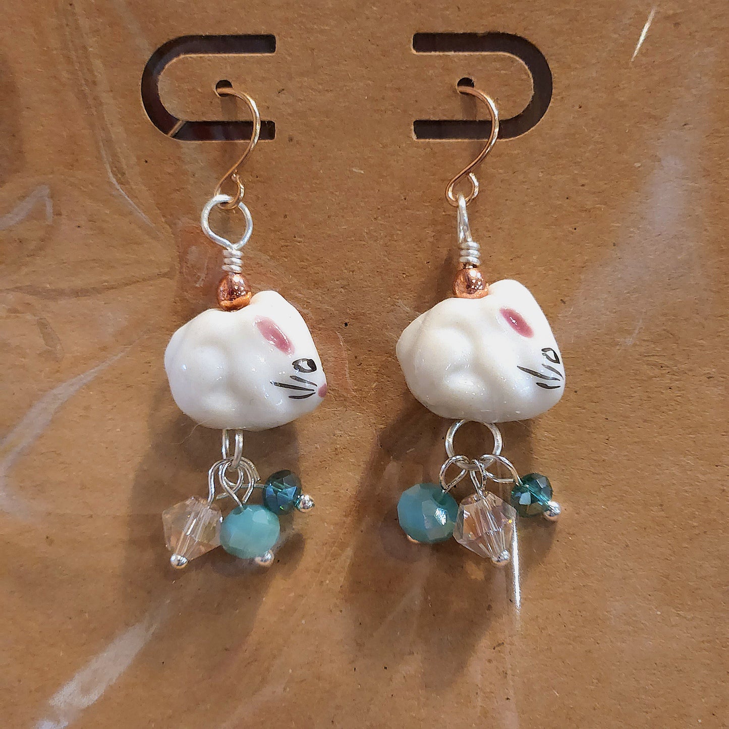 Cluster Jewel Rabbit Earrings