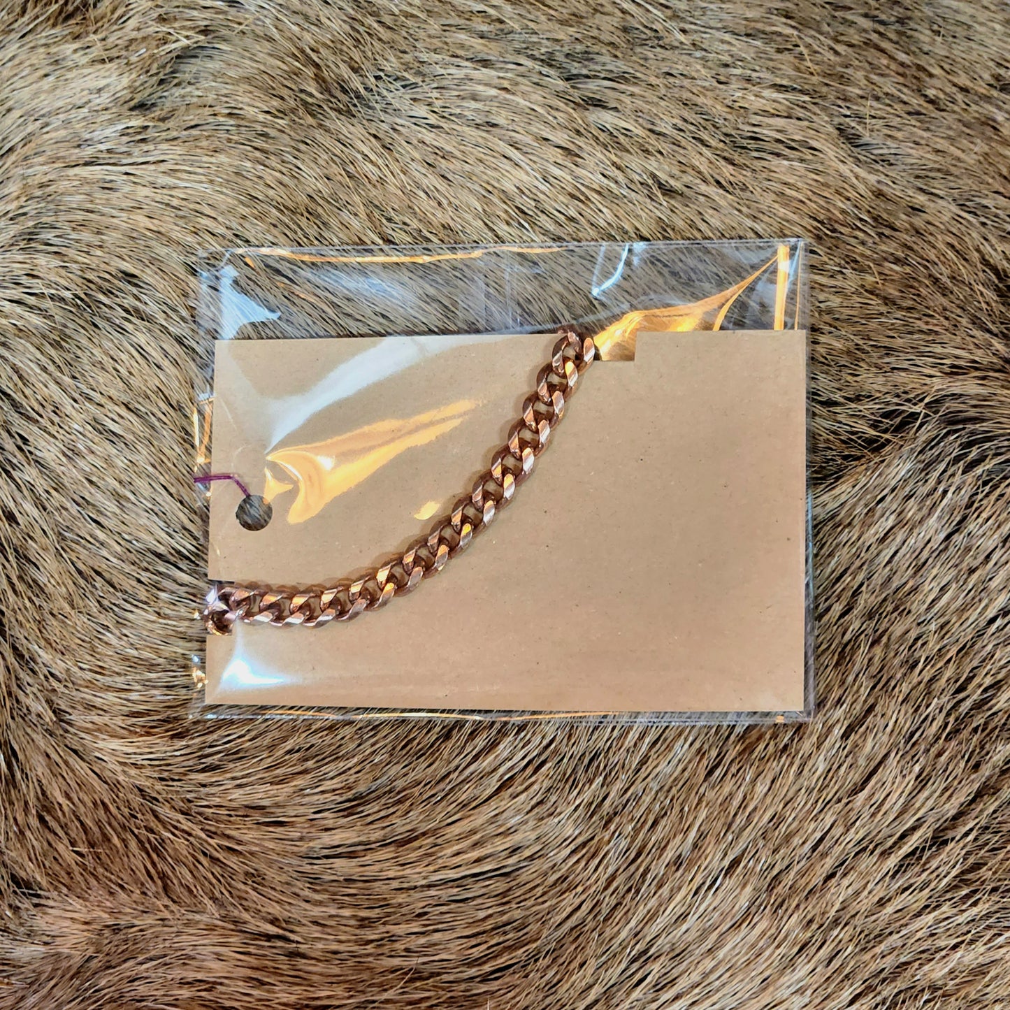 7" Copper Chain Bracelet