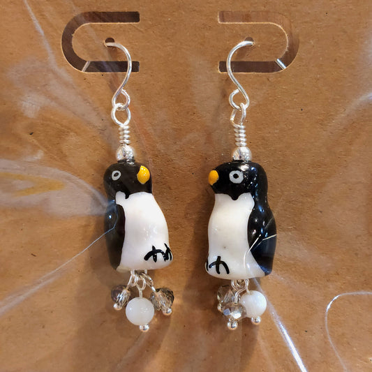 Penguin Earrings