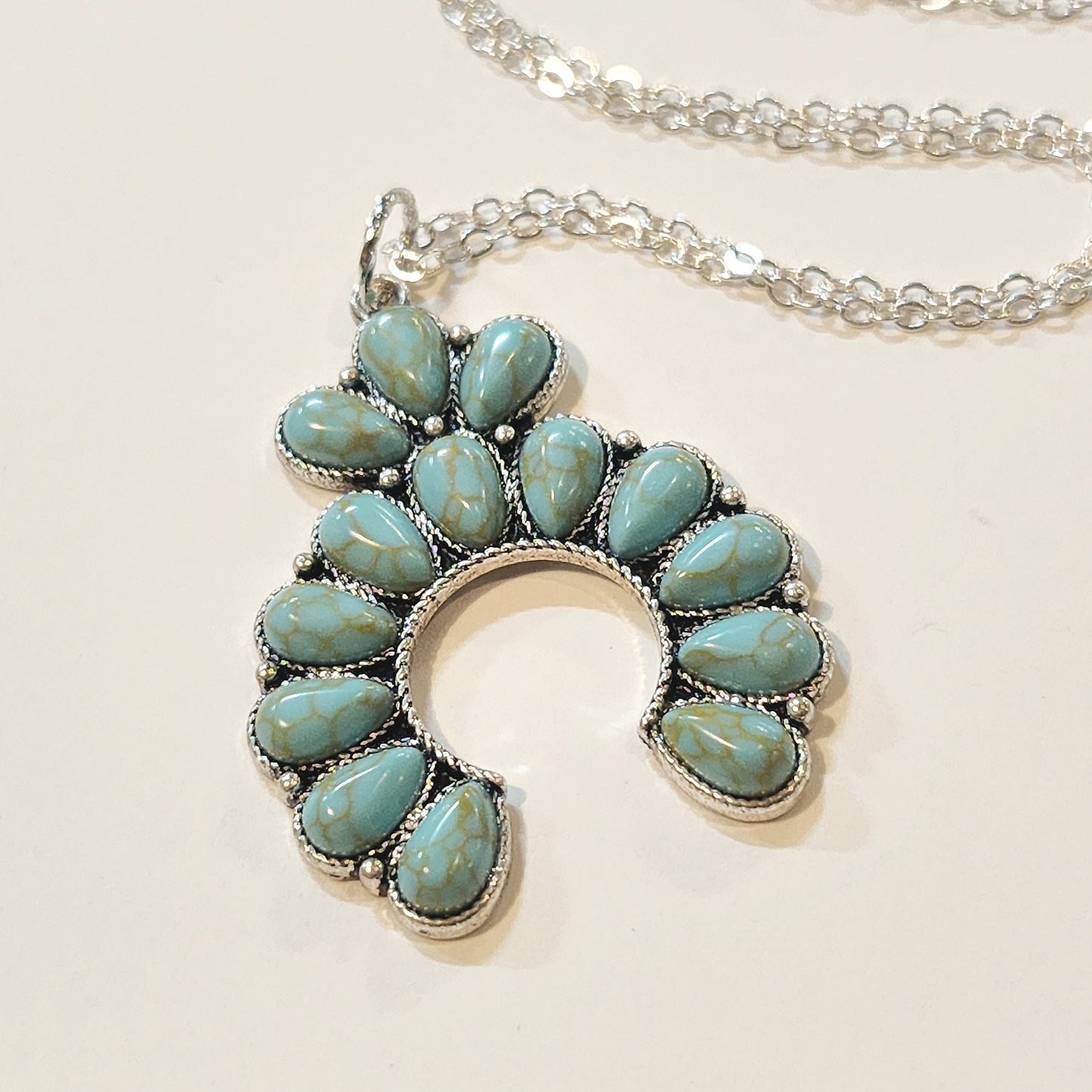 Turquoise Squash on Sterling Silver Chain
