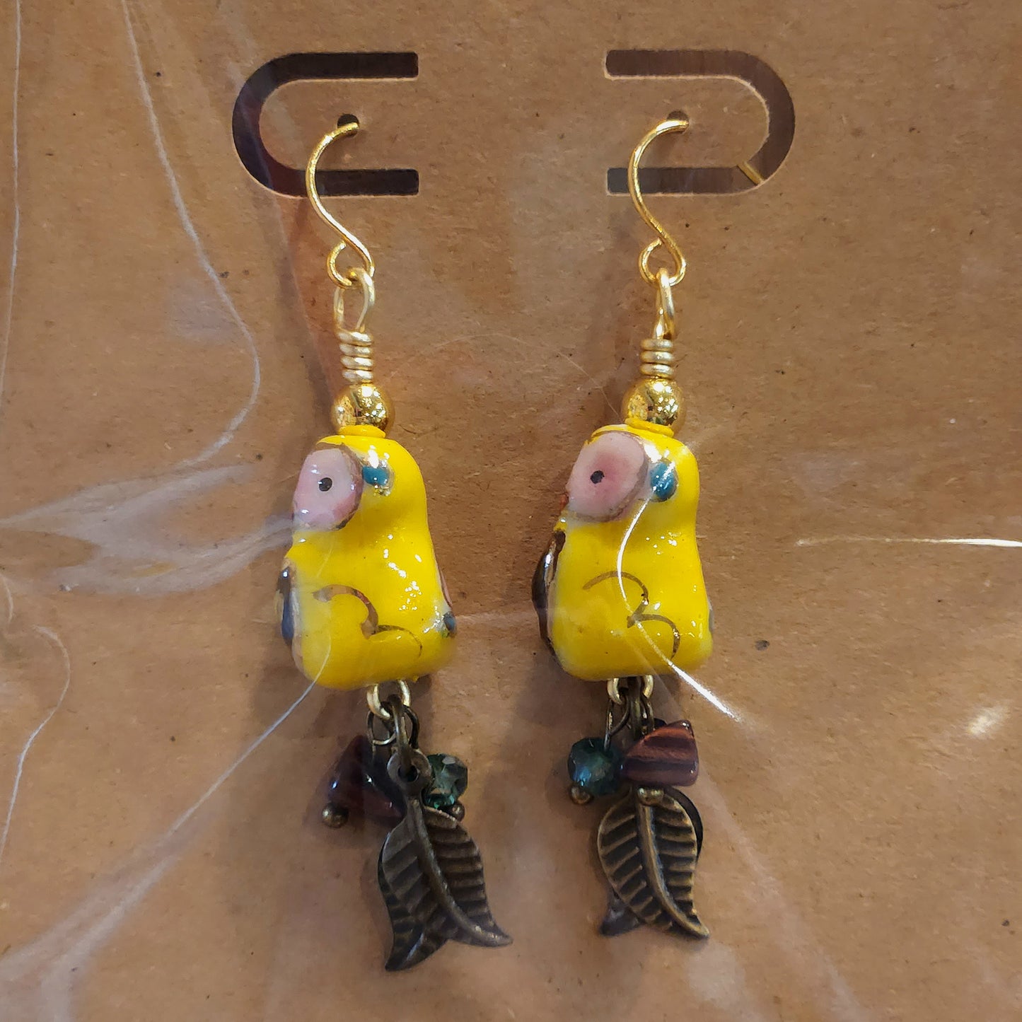 Money / Parrot Earrings