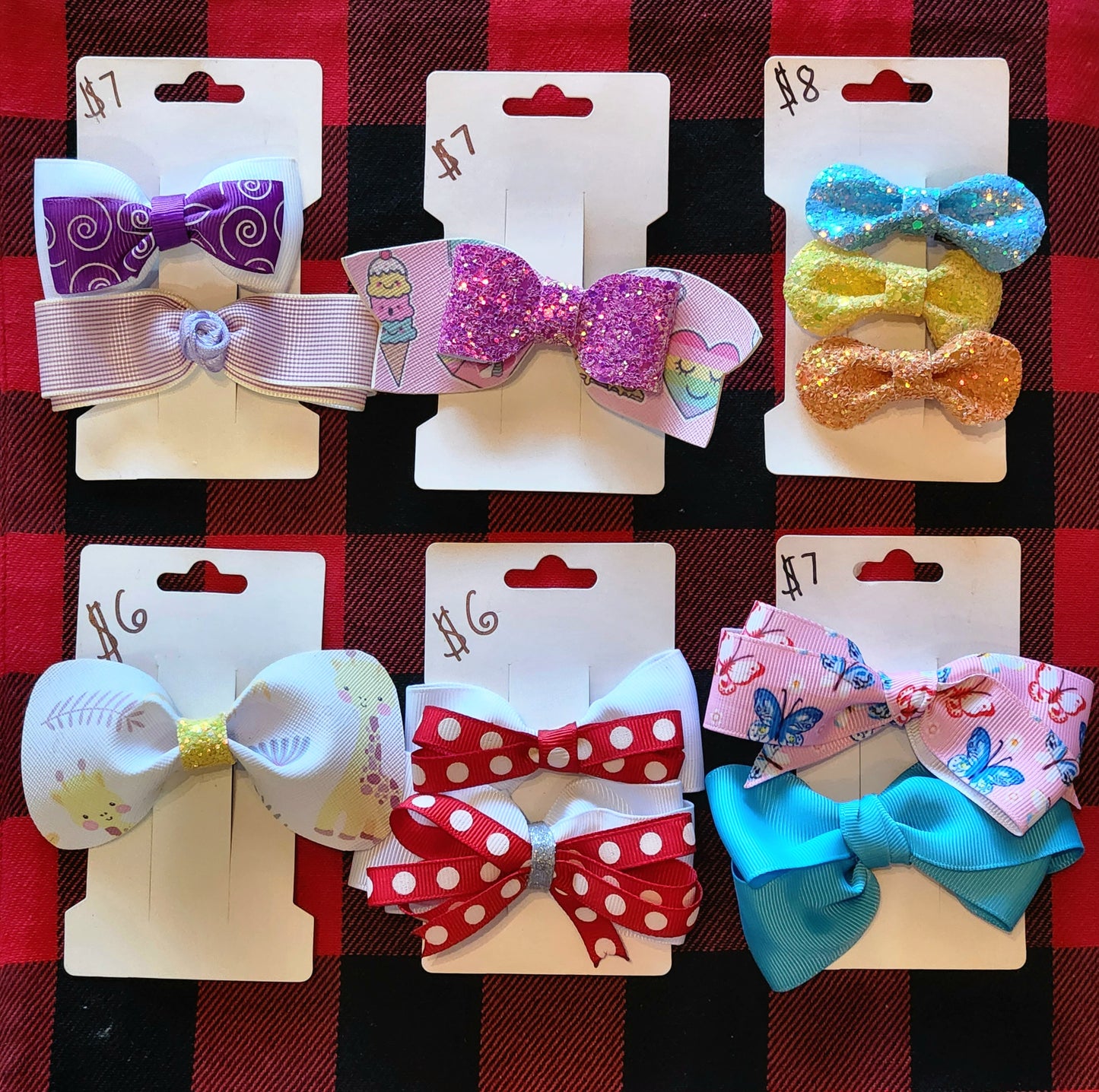 Hair Bow Clips - Variety